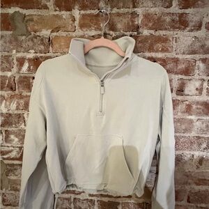 Lululemon Women’s Beige Zip-Up Sweater
